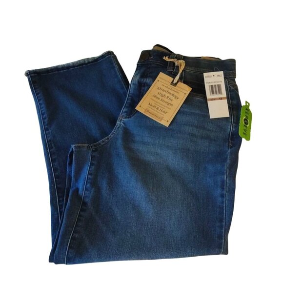 Democracy Womens 12 High Rise Slim Straight  Jeans W/Ab Technology Curv Equality - Picture 1 of 15